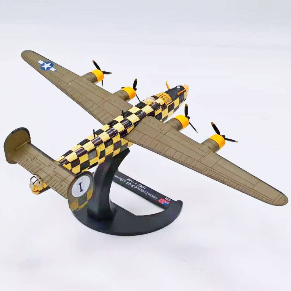 1/144 Scale 1944 Consolidated B-24D Liberator WWII American Heavy Bomber Diecast Aircraft Model