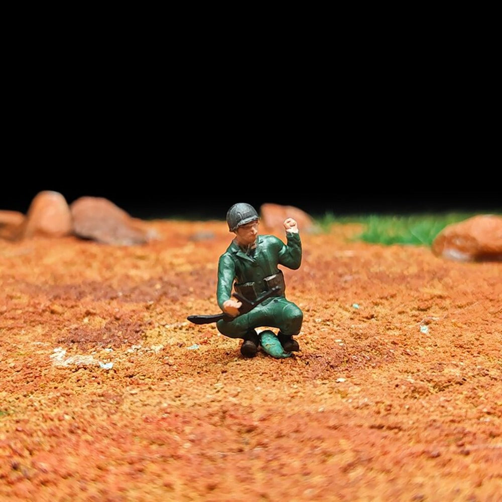 1/72 Scale WWII Soldiers Painted Figures for Model Rescue Dioramas