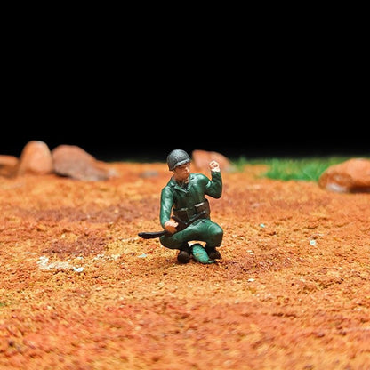 1/72 Scale WWII Soldiers Painted Figures for Model Rescue Dioramas