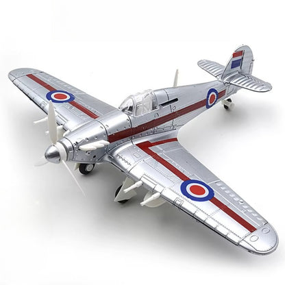 1/48 Scale Hawker Hurricane British Single-Seat Fighter Pre-built Plastic Collectible Model Aircraft