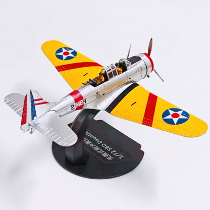 1/72 Scale Douglas SBD Dauntless WWII American Naval Scout Plane Dive Bomber Diecast Model Aircraft