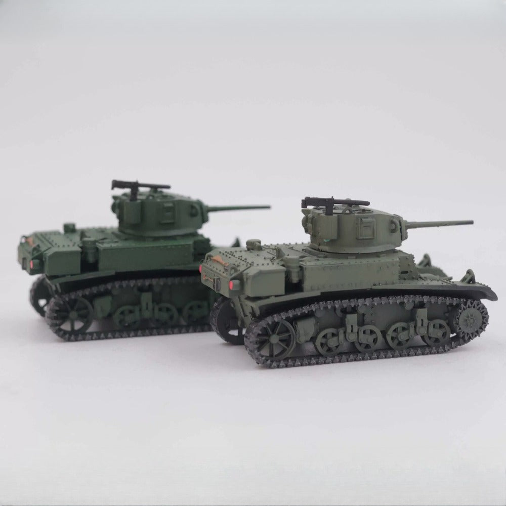 1/72 Scale M3 Stuart WWII US Light Tank Prebuilt Model