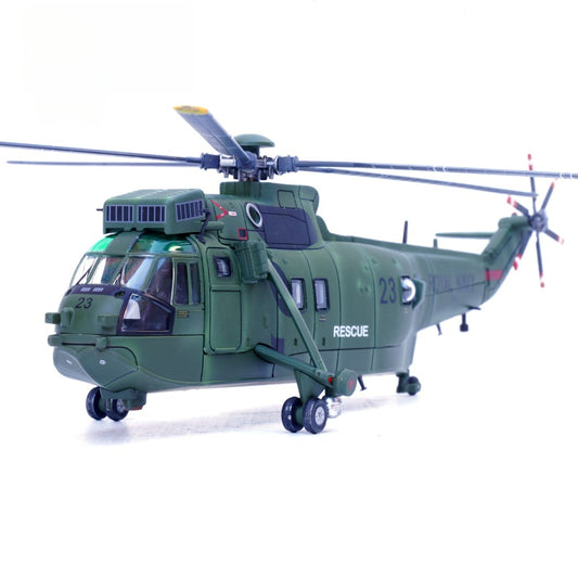 1/72 Scale Westland Sea King HC.4 Royal Navy ZF123 Helicopter Diecast Model Aircraft