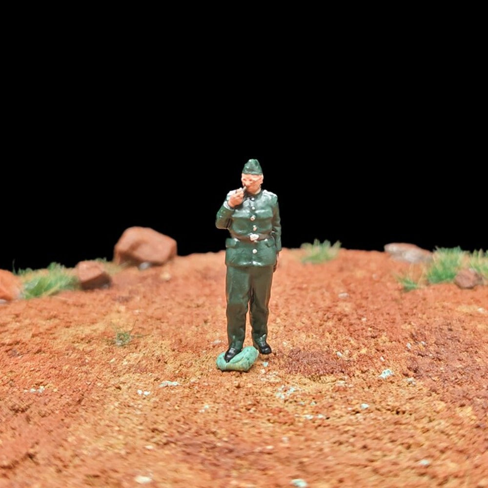 1/72 Scale WWII German Soldiers Painted Figurines Set for Model Dioramas