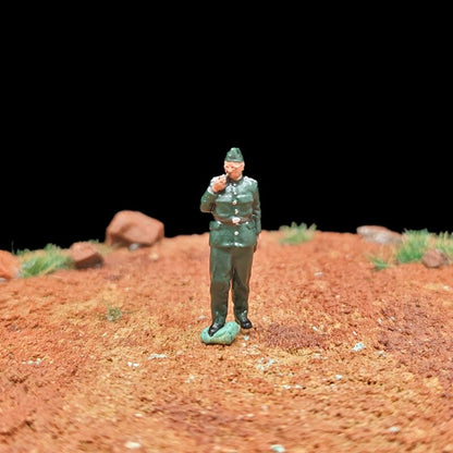 1/72 Scale WWII German Soldiers Painted Figurines Set for Model Dioramas
