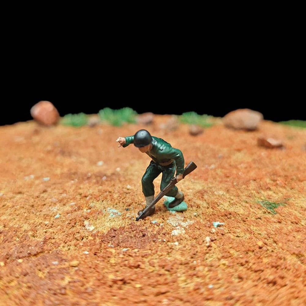 1/72 Scale WWII Street Combat Soldiers Painted Figures for Model Dioramas