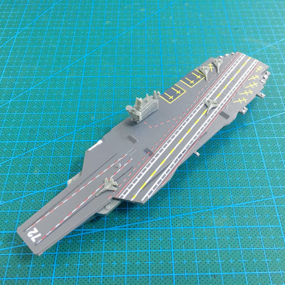 1/2100 Scale USS Abraham Lincoln CVN-72 Nimitz-Class Aircraft Carrier Pre-built Plastic Collectible Model Ship
