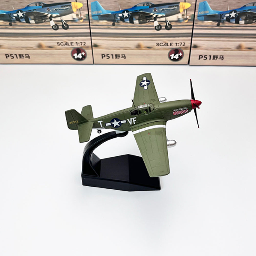 1/72 Scale North American P-51 Mustang 36913 VF-T WWII Fighter Diecast Model Aircraft
