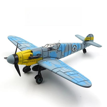 1/48 Scale Messerschmitt Bf 109 WWII German Monoplane Fighter Pre-built Plastic Collectible Model Aircraft