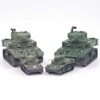 1/72 Scale M3 Stuart WWII US Light Tank Prebuilt Model