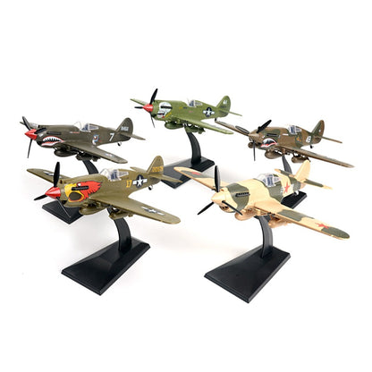 1/48 Scale Curtiss P-40 Warhawk WWII Fighter Bomber Pre-built Plastic Collectible Model Aircraft