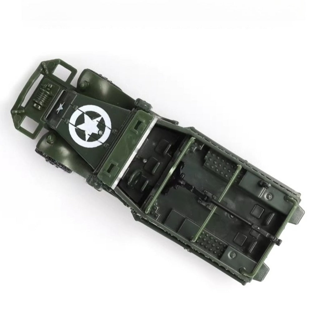 1/72 Scale M3 Half-track US Armored Personnel Carrier Pre-built Plastic Collectible Model