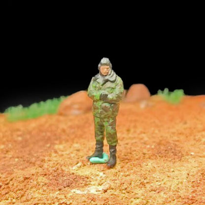 1/72 Scale Air Force Soldiers Painted Figures for Model Dioramas