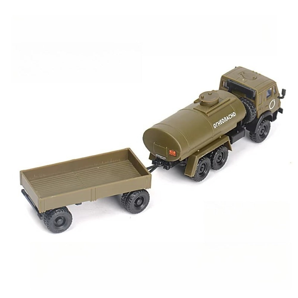 1/72 Scale KamAZ-5350 Mustang Russian Military Truck Pre-built Plastic Collectible Model