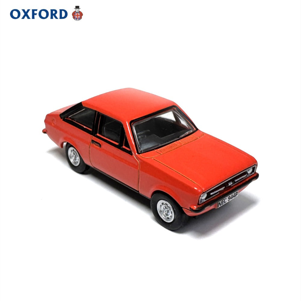 1/76 Scale Ford Escort Mark II Red Diecast Model Car