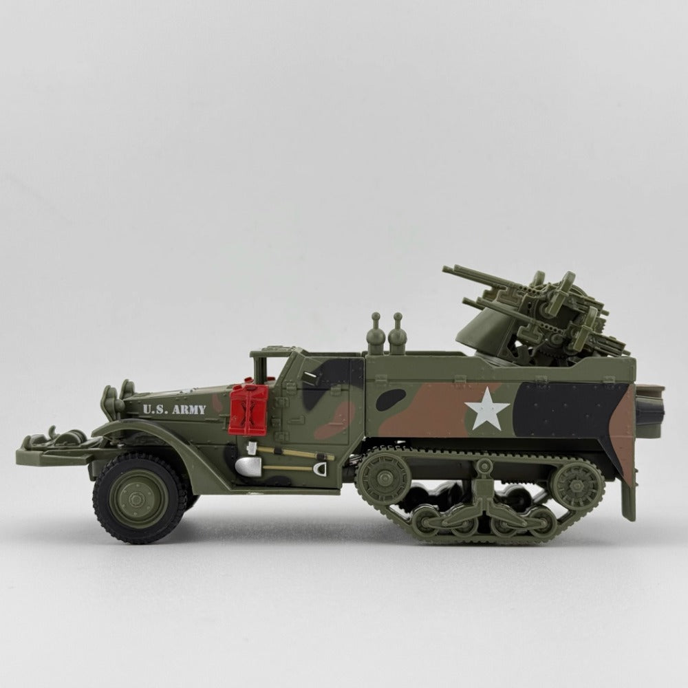 1/43 Scale US Army M16 Half-Track MGMC Multiple Gun Motor Carriage Diecast Model