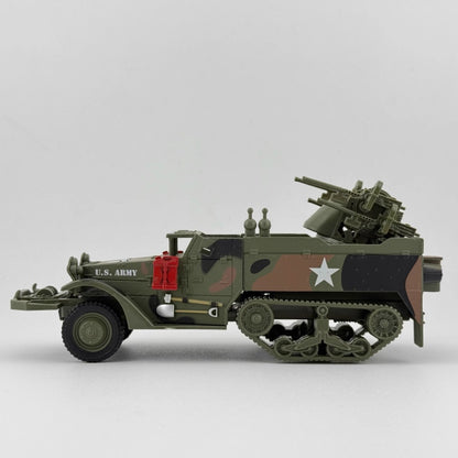 1/43 Scale US Army M16 Half-Track MGMC Multiple Gun Motor Carriage Diecast Model