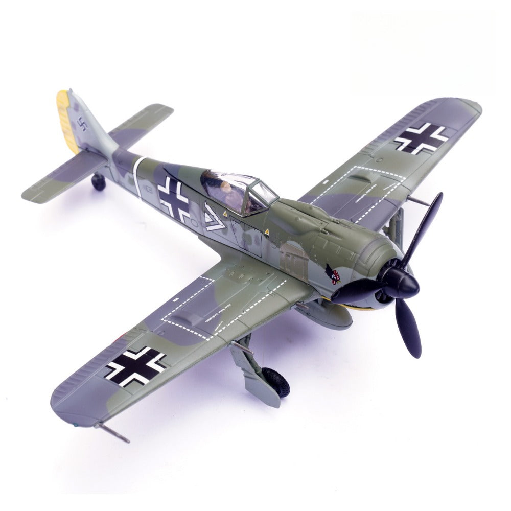 1/72 Scale Focke-Wulf Fw 190 A WWII German Fighter Hans Hahn Diecast Model Aircraft