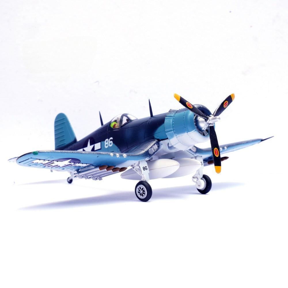 1/72 Scale Vought F4U-1A Corsair WWII US Marine Corps Fighter VMF-214 #86 Diecast Model Aircraft