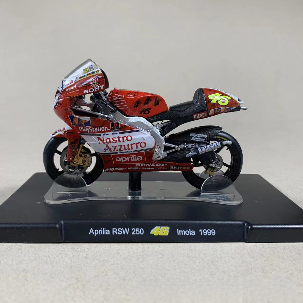 1/18 Scale 1999 Aprilia RSW 250 Imola Racing Motorcycle Diecast Model