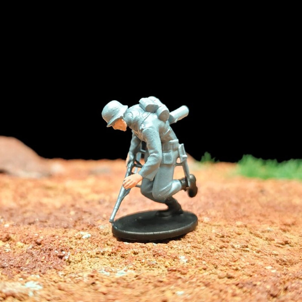 1/72 Scale WWII German Army Soldiers Painted Figures Set for Model Dioramas