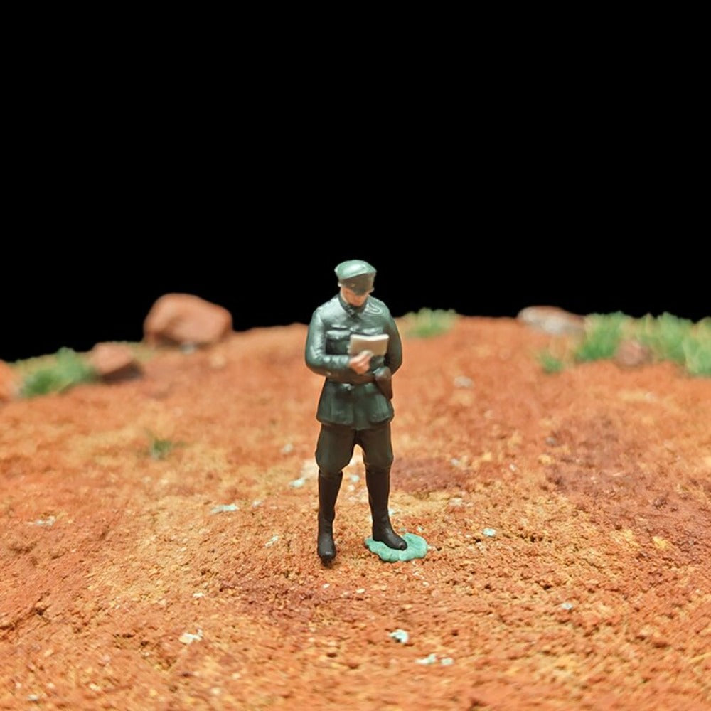 1/72 Scale WWII Army Soldiers Painted Figurines Set for Model Dioramas