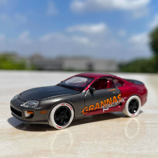 1/64 Scale Toyota Supra Grannas "Orange Man Bad" Diecast Model Car