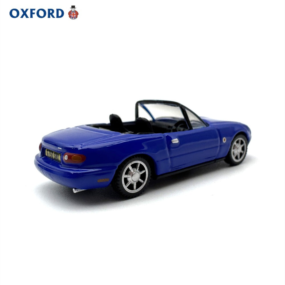 1/76 Scale Mazda MX-5 Sports Car Convertible Blue Diecast Model