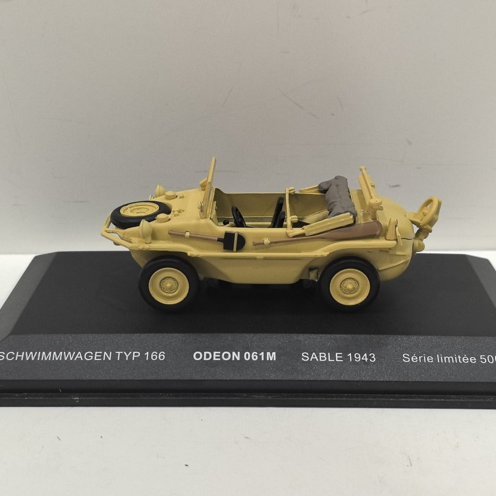 1/43 Scale 1943 Schwimmwagen Type 166 WWII German Amphibious Car Diecast Model
