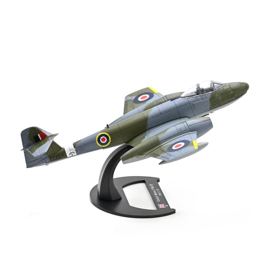 1/72 Scale 1945 Gloster Meteor WWII British Jet Fighter Diecast Model Aircraft