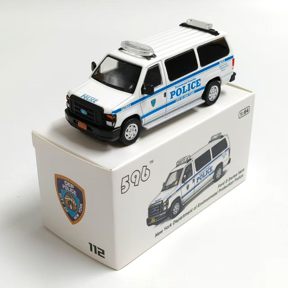 1/64 Scale Ford E-Series E-350 Van New York City DEP Department of Environmental Protection Police Diecast Model