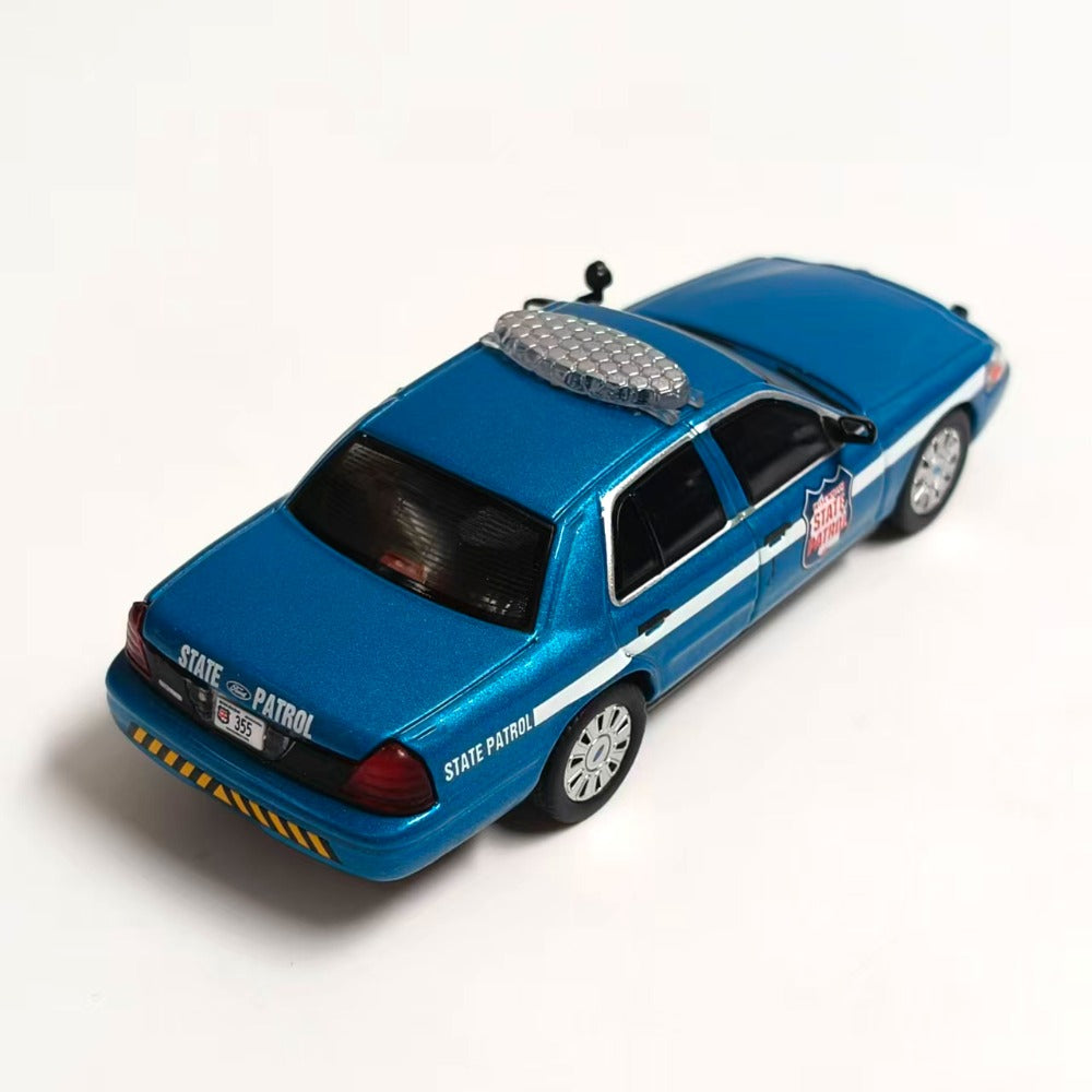 1/64 Scale Ford Crown Victoria Wisconsin State Patrol Police Car Diecast Model