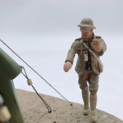 1/32 Scale 1916 Battle of the Somme Red Cross Casualty Tent Miniature Figures Scene Set WWI Diecast Model