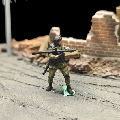 1/72 Scale Russian Special Forces Squad Soldiers Painted Figures for Model Dioramas