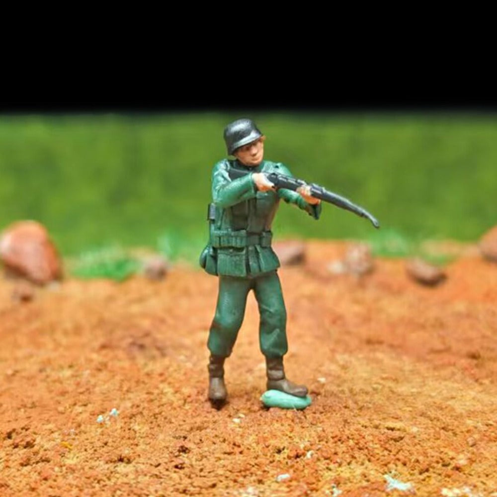 1/72 Scale WWII Landing Operation Soldiers Painted Figures for Model Dioramas