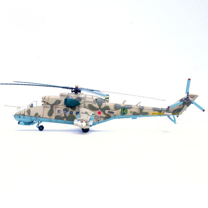 1/72 Scale Mil Mi-24P Helicopter Soviet Air Force Bagram Airfield Diecast Model