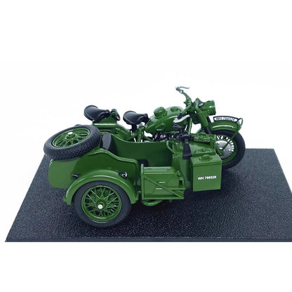 1/24 Scale BMW R75 Motorcycle Panzerfaust 30 WWII Military Vehicle Diecast Model