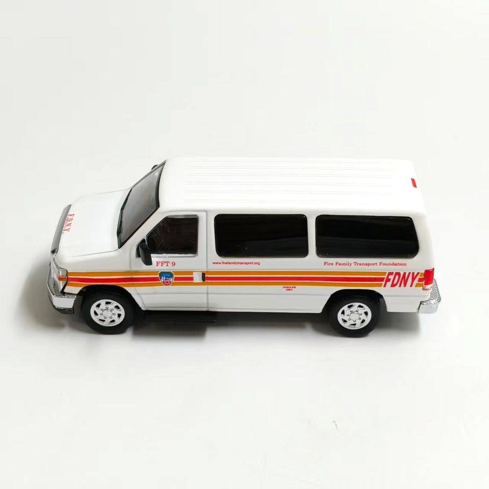 1/64 Scale Ford E-Series E-350 Van New York City Fire Department FDNY Diecast Model