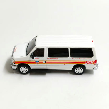 1/64 Scale Ford E-Series E-350 Van New York City Fire Department FDNY Diecast Model