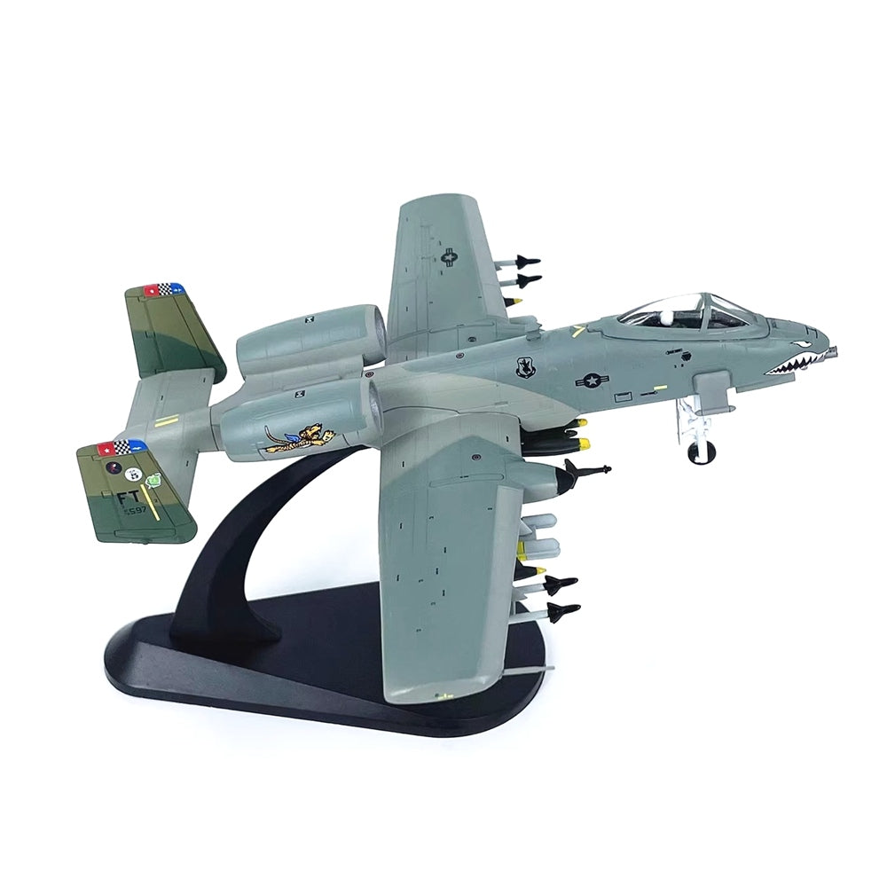 1/100 Scale Fairchild Republic A-10 Thunderbolt II Warthog Flying Tiger US Attack Aircraft Diecast Model