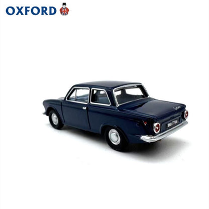 1/76 Scale Ford Cortina Mk1 Blue Diecast Model Car