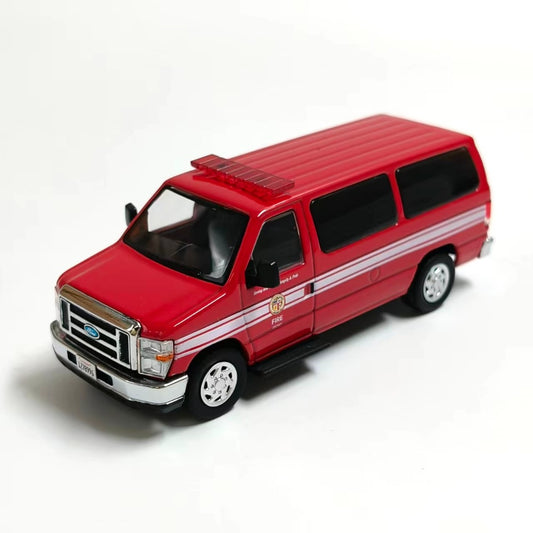 1/64 Scale Ford E-Series Los Angeles Fire Department Van Diecast Model Car