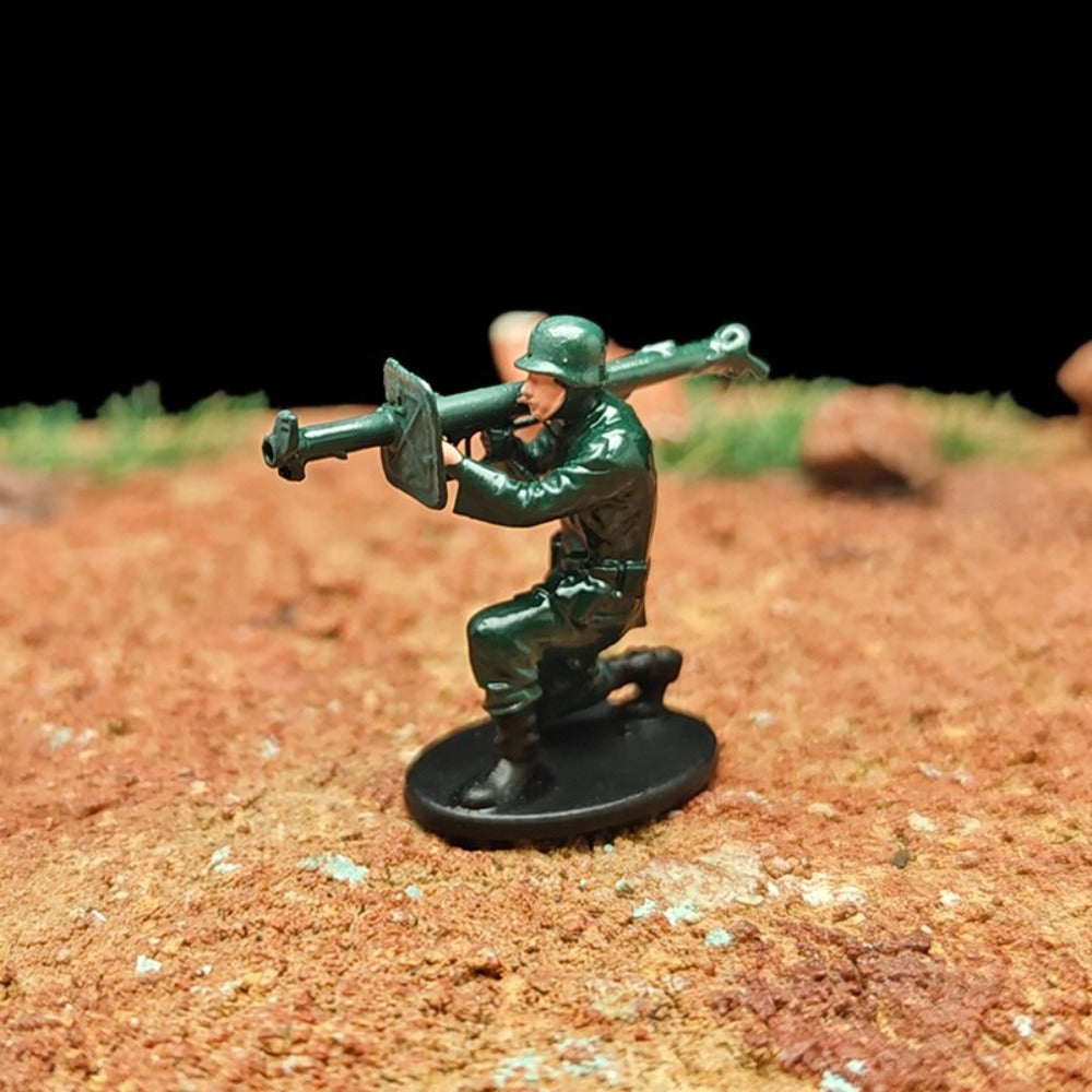 1/72 Scale WWII Army Soldiers Painted Figures for Model Dioramas