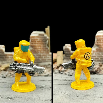 1/72 Scale Biochemical Soldiers Painted Figures for Model Dioramas