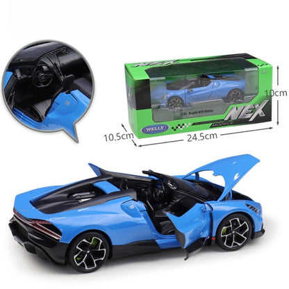 1/24 Scale Bugatti W16 Mistral Sports Car Diecast Model