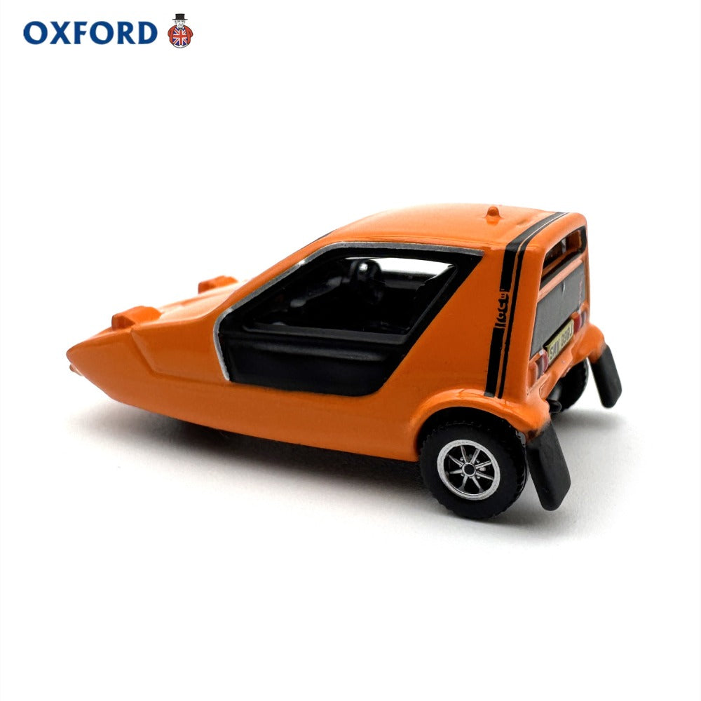 1/76 Scale Bond Bug 3-Wheeled Automobile Orange Diecast Model Car