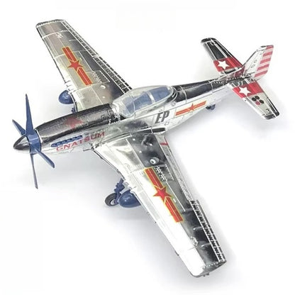 1/48 Scale North American Aviation P-51 Mustang US Fighter Pre-built Plastic Collectible Model Aircraft