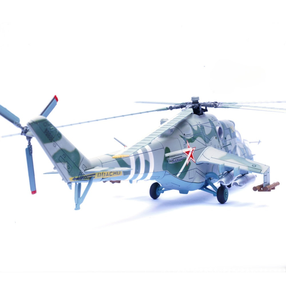 1/72 Scale Mil Mi-24V Attack Helicopter Russo-Ukrainian War Zaporizhzhia Diecast Model Aircraft