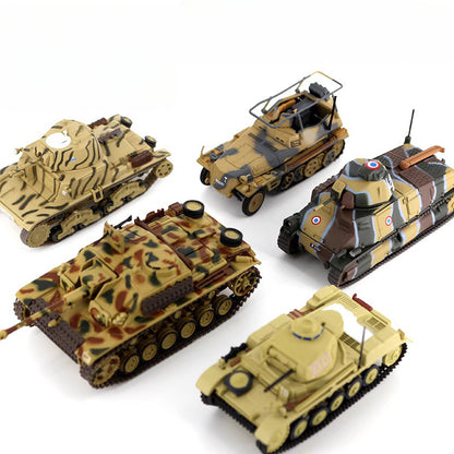 1/72 Scale WWII German Sd.Kfz. 250 Half-Track Panzer Tank Sturmgeschütz III Assault Gun Diecast Model