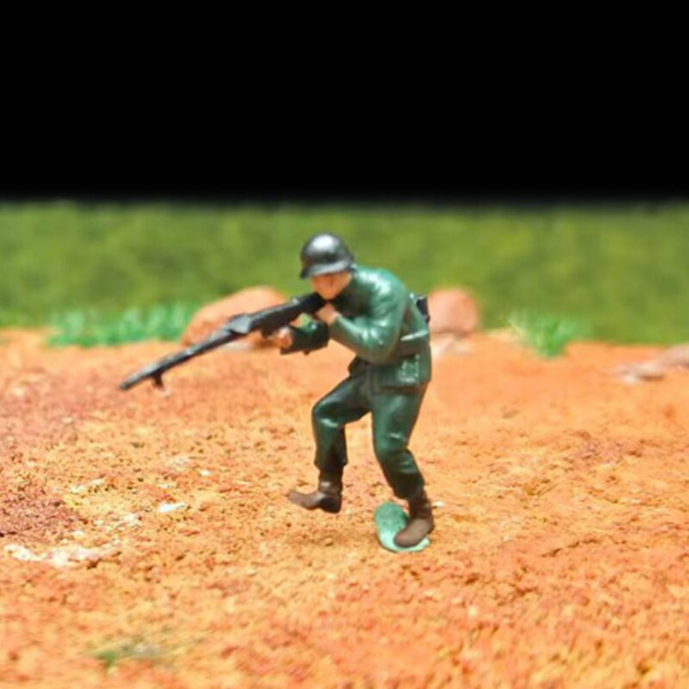 1/72 Scale WWII Landing Operation Soldiers Painted Figures for Model Dioramas